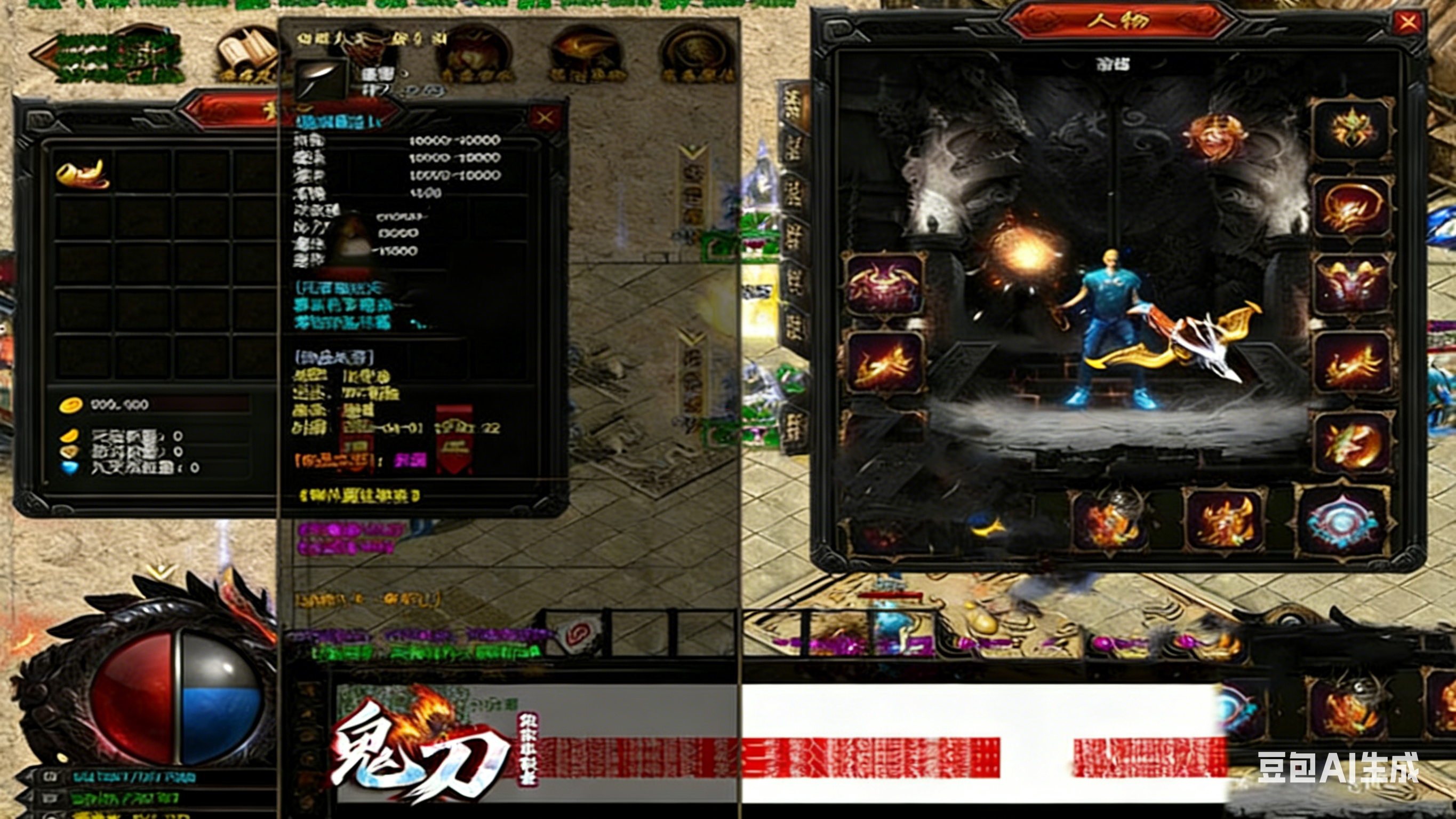 鬼刀传奇单职业单机版 幽冥奇境云岚古界极度空间智能假人